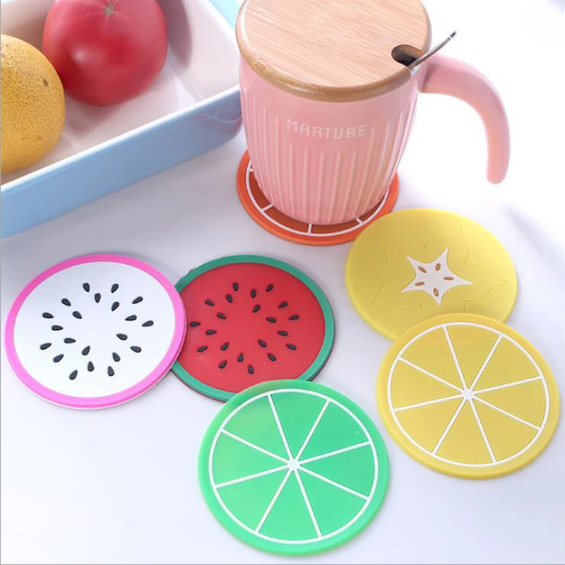 Colorful Fruit Pattern Cup Mat Pads Silicone Food Grade Heatproof Table Protecting Creative Insulation Kitchen Accessories
Colorful Fruit Pattern Cup Mat Pads Silicone Food Grade Heatproof Table Protecting Creative Insulation Kitchen Accessories