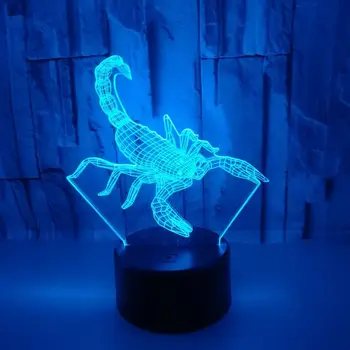 Scorpion 3D 7 Color Lamp Visual Led Night Lights For Kids Touch Usb Table Lampara Lampe
Scorpion 3D 7 Color Lamp Visual Led Night Lights For Kids Touch Usb Table Lampara Lampe