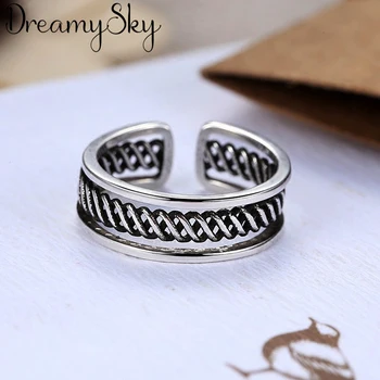 Bohemian Vintage 925 Sterling Silver Hollow Rings For Women Bridal Girls Gifts Open Finger Rings Fashion Jewelry Bague
Bohemian Vintage 925 Sterling Silver Hollow Rings For Women Bridal Girls Gifts Open Finger Rings Fashion Jewelry Bague