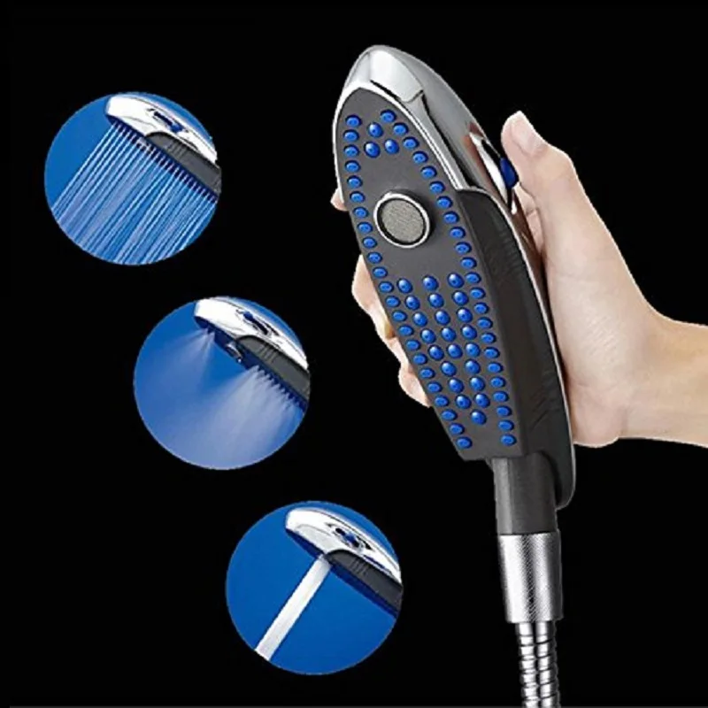 Дельфин ShowerHeads набор высокого давления воды 3 Регулируемый мод со шлангом и