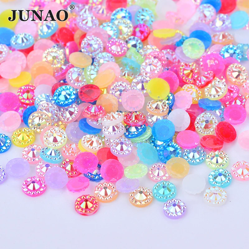 JUNAO 4 5 6 mm Mix Color Flowers Rhinestones Face Nail Crystal Stone Flat Back Resin Gems Scrapbook Beads For Jewelry Crafts
JUNAO 4 5 6 mm Mix Color Flowers Rhinestones Face Nail Crystal Stone Flat Back Resin Gems Scrapbook Beads For Jewelry Crafts