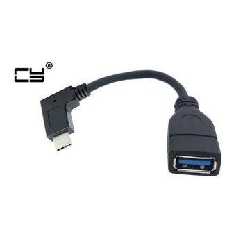 

Right Angled 90 Degree USB-C USB 3.1 Type C Male to A Female OTG Data 20cm Cable for Macbook Tablet Mobile Phone