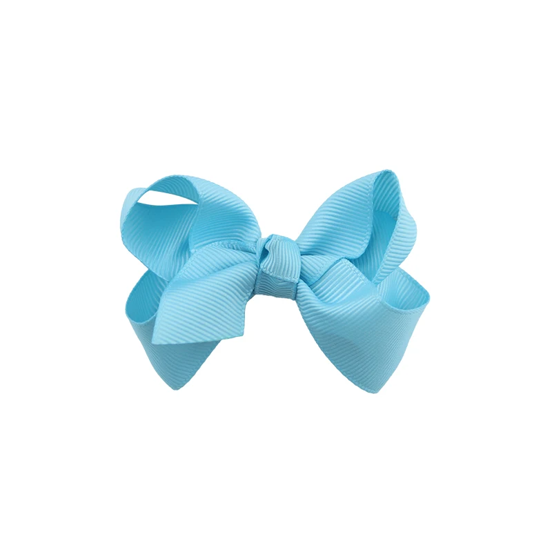 Colourful Bow Clip Boutique Hair Bows For Girls Kids Children Girls Hair Clips Grosgrain Ribbon Bows (7)