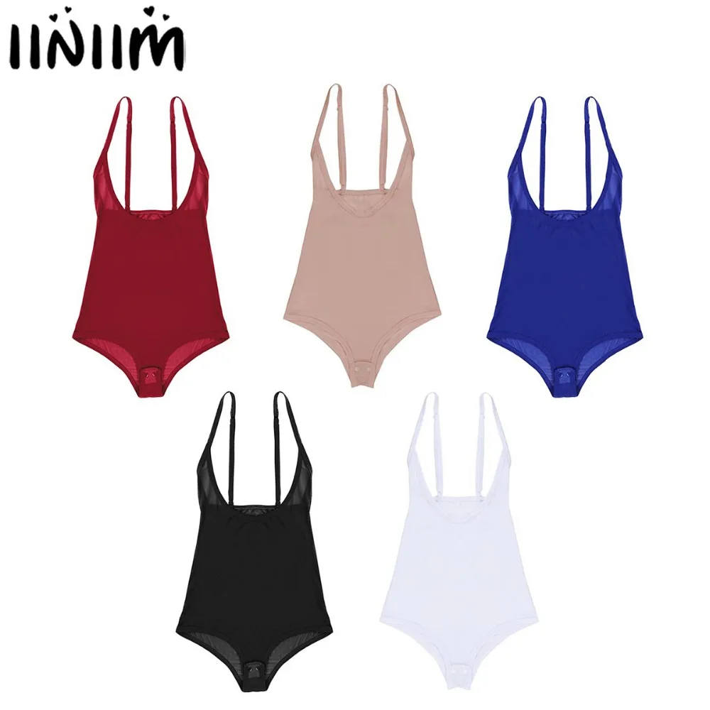 Womens Belly Dancing Wear Spaghetti Strap Sheer Chest Support Dance Class Bodysuit Semi See-through Gymnastics Leotard Dancewear
Womens Belly Dancing Wear Spaghetti Strap Sheer Chest Support Dance Class Bodysuit Semi See-through Gymnastics Leotard Dancewear