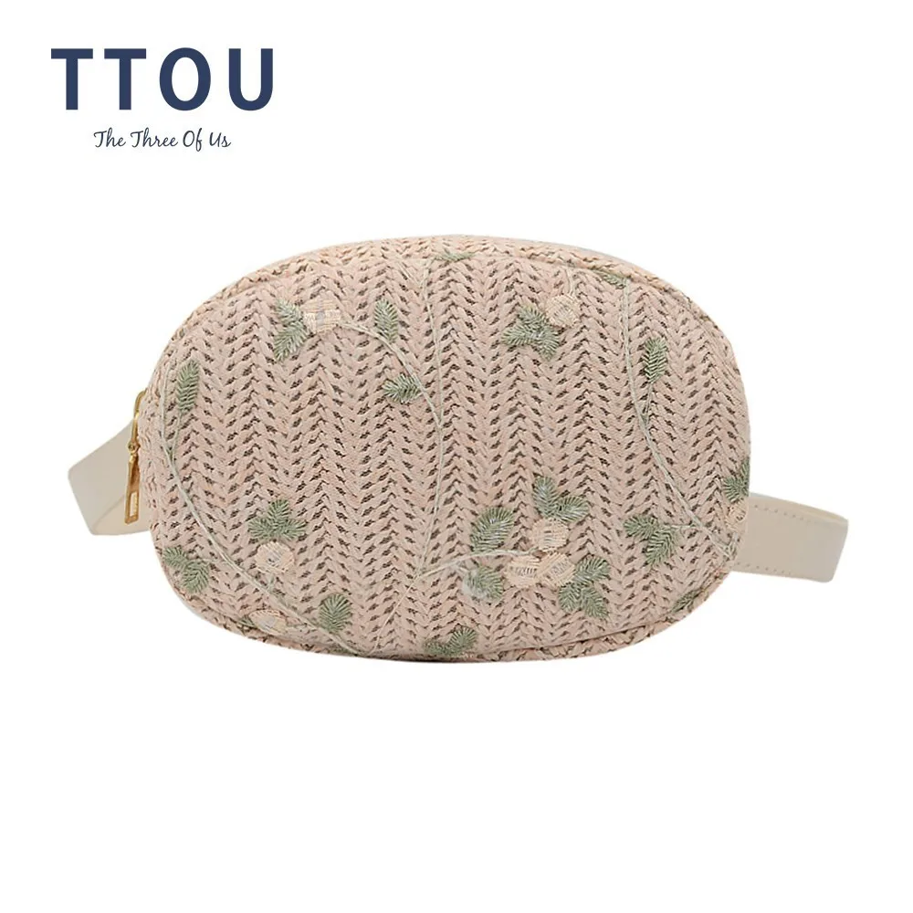 TTOU Women Straw Bags Embroidery Flower Sweet Lace Waist Bags Beach Shoulder Messenger Bag Waist Pack Bags Bolsas Feminina Muje
TTOU Women Straw Bags Embroidery Flower Sweet Lace Waist Bags Beach Shoulder Messenger Bag Waist Pack Bags Bolsas Feminina Muje