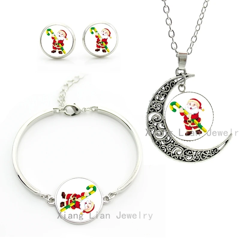 Santa Claus with Big Cane Candy women holiday jewelry sets New Year Christmas party necklace earrings bracelet Xmas gift CM144
Santa Claus with Big Cane Candy women holiday jewelry sets New Year Christmas party necklace earrings bracelet Xmas gift CM144