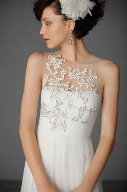 2014 New Tank Sweetheart Applique Chiffon Evening Dress Bridal Gown Size 2-16+ | Свадьбы и торжества