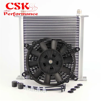 AN10 40 Row Aluminum Engine Oil Cooler w/ 7" Electric Fan Fits For SUV / Van / Truck
AN10 40 Row Aluminum Engine Oil Cooler w/ 7" Electric Fan Fits For SUV / Van / Truck