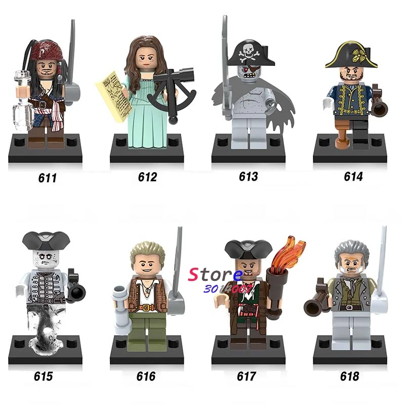 Single Movie Coco Figure Pirates of the Caribbean Jack Sparrow Captain Hector Barbossa building block toys for children
Single Movie Coco Figure Pirates of the Caribbean Jack Sparrow Captain Hector Barbossa building block toys for children