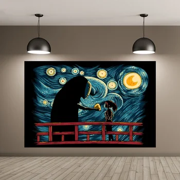 JAPANESE ANIME Starry Spirited Away A Voyage of Chihiro Abstract Poster Canvas Poster Wall Pictures for Living Room No Frame
JAPANESE ANIME Starry Spirited Away A Voyage of Chihiro Abstract Poster Canvas Poster Wall Pictures for Living Room No Frame