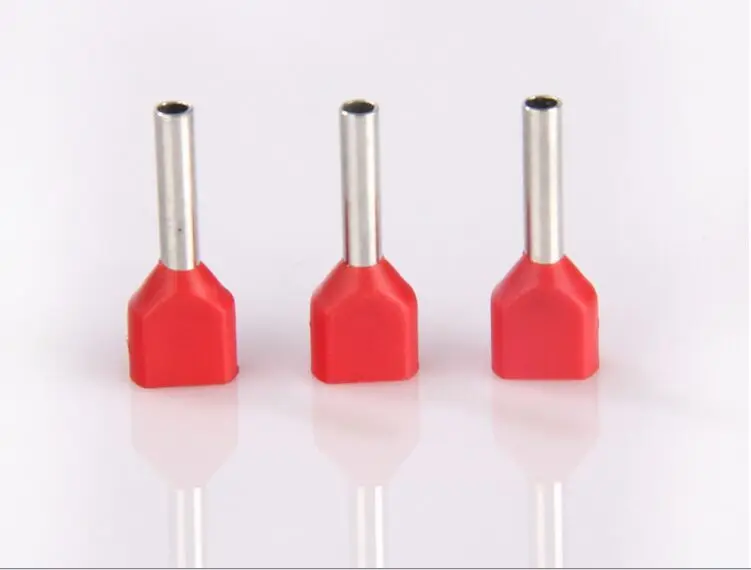 TE1008 2 X 18 AWG Dual Entry Wire terminal Bootlace Ferrules terminal For 2 X 1.0mm 2.8mm of Pin Length
TE1008 2 X 18 AWG Dual Entry Wire terminal Bootlace Ferrules terminal For 2 X 1.0mm 2.8mm of Pin Length