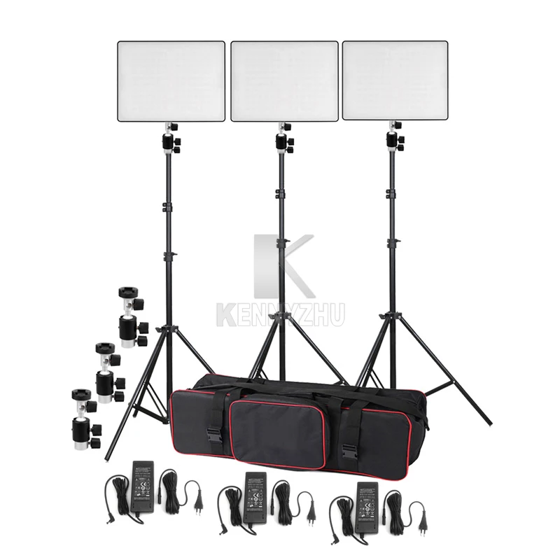 3x Yongnuo YN600 Air Ultra-thin Led Video Light Lighting Kit Bi-color 3200-5500K + Light Stand & Boom Arm + Power Adapter + Bag
3x Yongnuo YN600 Air Ultra-thin Led Video Light Lighting Kit Bi-color 3200-5500K + Light Stand & Boom Arm + Power Adapter + Bag