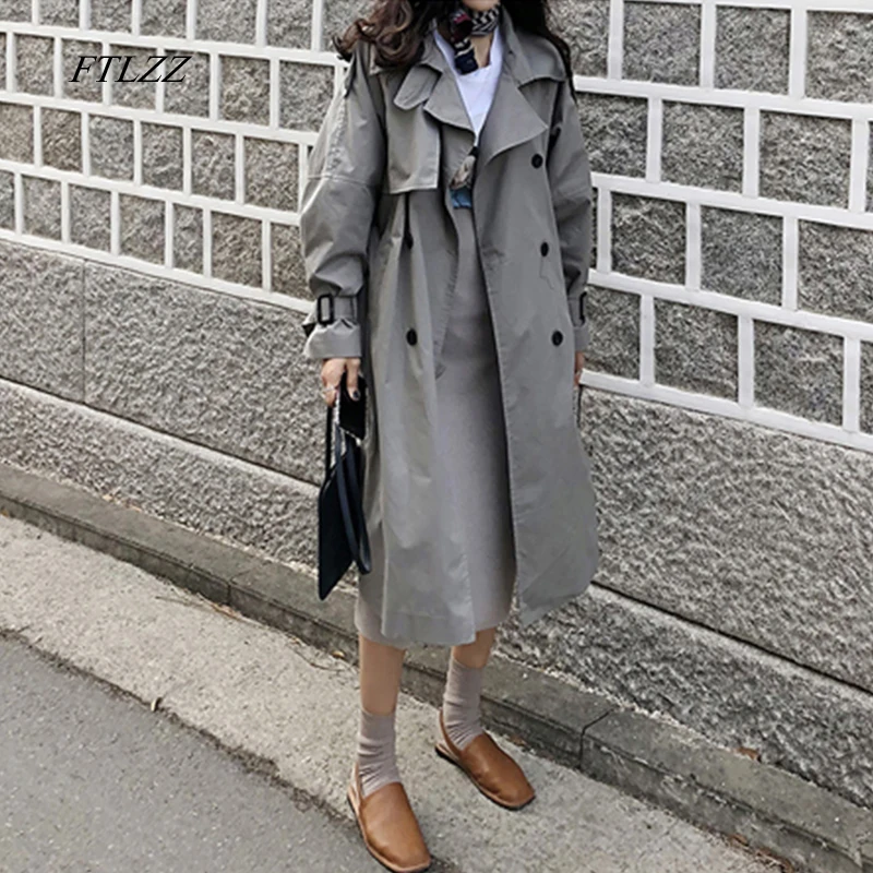 FTLZZ Korean Style Women Casual Loose Jacket With Sashes 2019 new Arrival Spring Long Elegant Coats Ladies Overcoat Outerwear
FTLZZ Korean Style Women Casual Loose Jacket With Sashes 2019 new Arrival Spring Long Elegant Coats Ladies Overcoat Outerwear