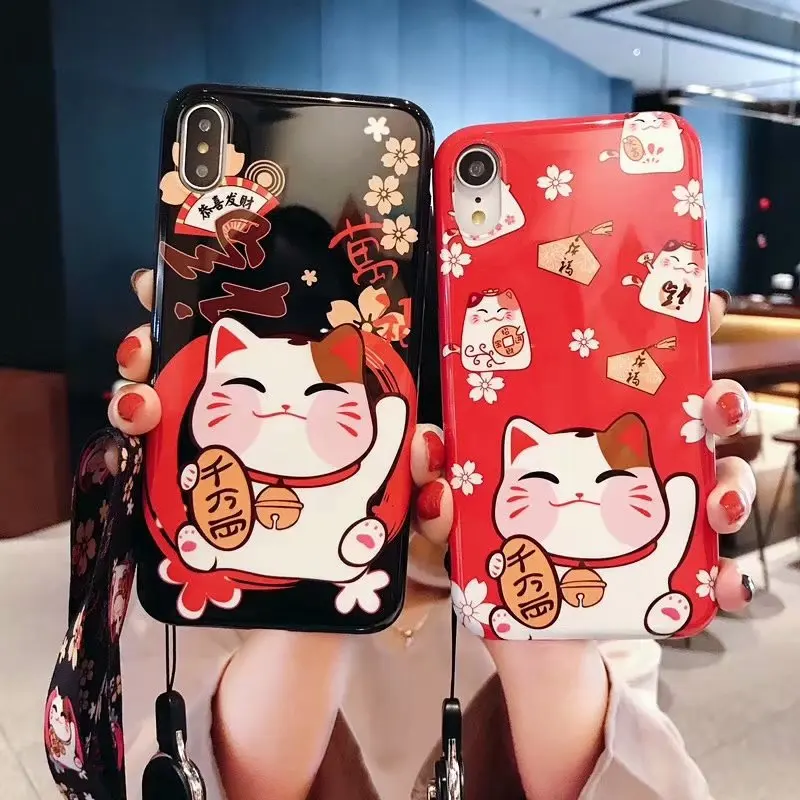 Hazy beauty For iPhone X XS XR XS MAX Case Cartoon Lucky Cat Pattern Silicone Soft Cases For iphone X 6S 6 7 8 plus Back Cover
Hazy beauty For iPhone X XS XR XS MAX Case Cartoon Lucky Cat Pattern Silicone Soft Cases For iphone X 6S 6 7 8 plus Back Cover