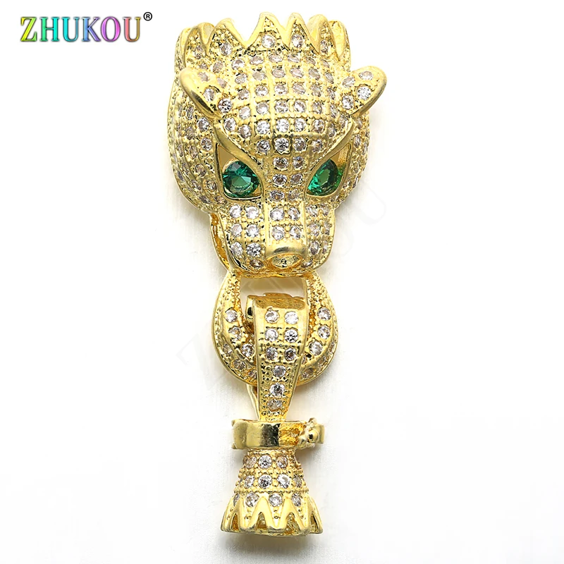 14*35mm Brass Cubic Zirconia Lepoard Clasps Hooks for Diy Jewelry Findings Accessories, Mixed Color, Model: VK68
14*35mm Brass Cubic Zirconia Lepoard Clasps Hooks for Diy Jewelry Findings Accessories, Mixed Color, Model: VK68