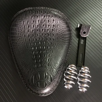 Motorcycle Retro Brown/Black Crocodile Leather Solo Seat+3" Spring Bracket for Harley Custom Chopper Bobber Leather Saddle Seat
Motorcycle Retro Brown/Black Crocodile Leather Solo Seat+3" Spring Bracket for Harley Custom Chopper Bobber Leather Saddle Seat