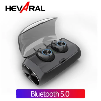 Hevaral TWS Bluetooth V5.0 True Wireless Earbuds Twins Mini Earphones HIFI Stereo with 2600mAh Power Bank Dual MIC For iphone
Hevaral TWS Bluetooth V5.0 True Wireless Earbuds Twins Mini Earphones HIFI Stereo with 2600mAh Power Bank Dual MIC For iphone