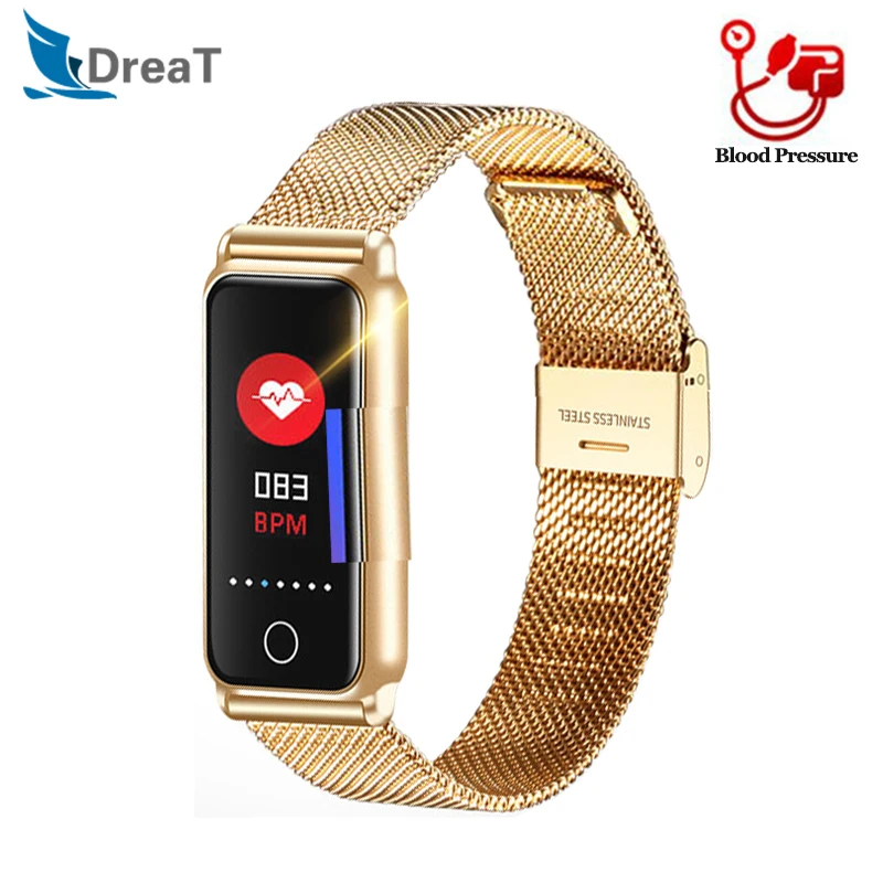 Lady Smart Watch Women Wristband Heart Rate Monitor Fitness Tracker S3 Bluetooth IP67 Waterproof Smart Bracelet for Android IOS
Lady Smart Watch Women Wristband Heart Rate Monitor Fitness Tracker S3 Bluetooth IP67 Waterproof Smart Bracelet for Android IOS