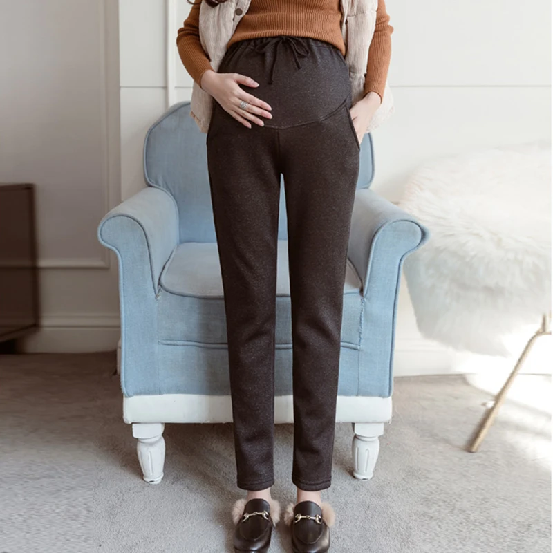 Pregnant Women Harem Trousers Plus Size Maternity Pants Winter Thick Warm Pantalon Casual High Waist Pockets Pregnancy Pants
Pregnant Women Harem Trousers Plus Size Maternity Pants Winter Thick Warm Pantalon Casual High Waist Pockets Pregnancy Pants