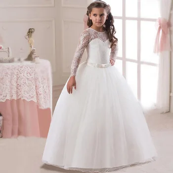 Flower Girl Dress Girl Weddings Party Dresses Ankle-lenght Girl Clothes long sleeve Princess Ball Gown costume for 5-16 yrs
Flower Girl Dress Girl Weddings Party Dresses Ankle-lenght Girl Clothes long sleeve Princess Ball Gown costume for 5-16 yrs