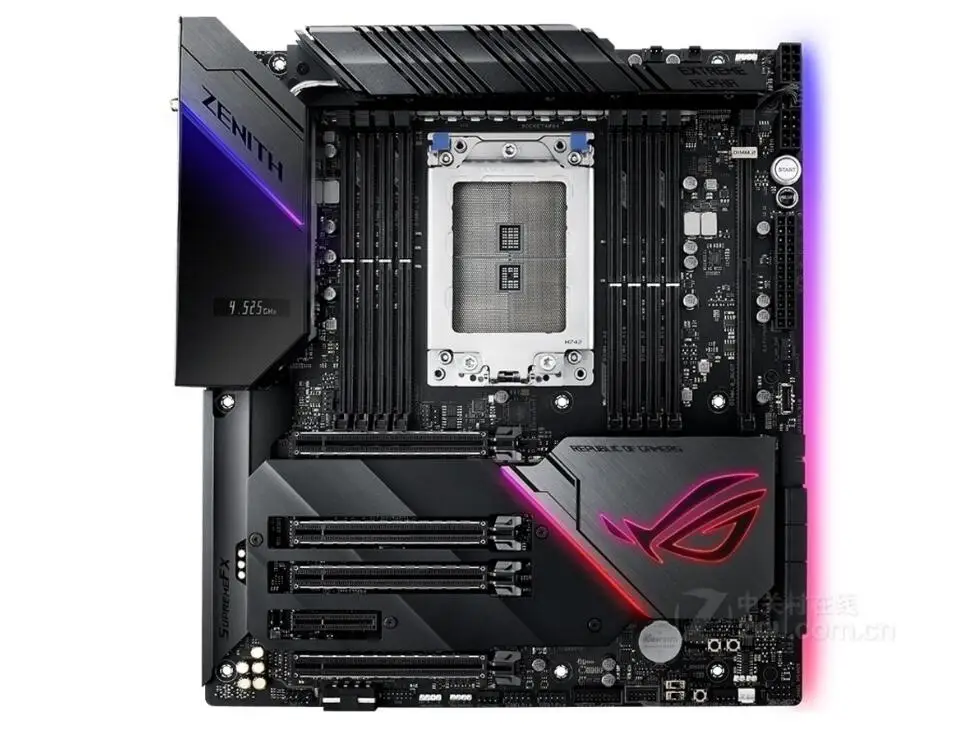 Asus ROG Zenith Extreme Alpha AMD X399/TR4 DDR4 128GB PCI-E 3.0 USB3.1 M.2 DIMM.2 RAID E-ATX motherboard
Asus ROG Zenith Extreme Alpha AMD X399/TR4 DDR4 128GB PCI-E 3.0 USB3.1 M.2 DIMM.2 RAID E-ATX motherboard