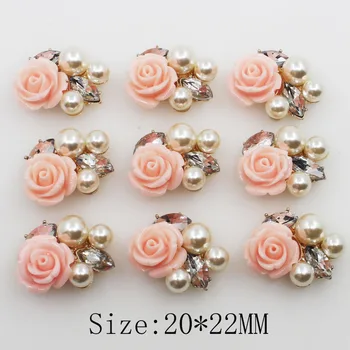 New 10Pc 20*22mm Oval Pearl Resin Roses Button Golden Metal Wedding Bride Holding Flowers Decorate Hair Accessories Scrapbook
New 10Pc 20*22mm Oval Pearl Resin Roses Button Golden Metal Wedding Bride Holding Flowers Decorate Hair Accessories Scrapbook