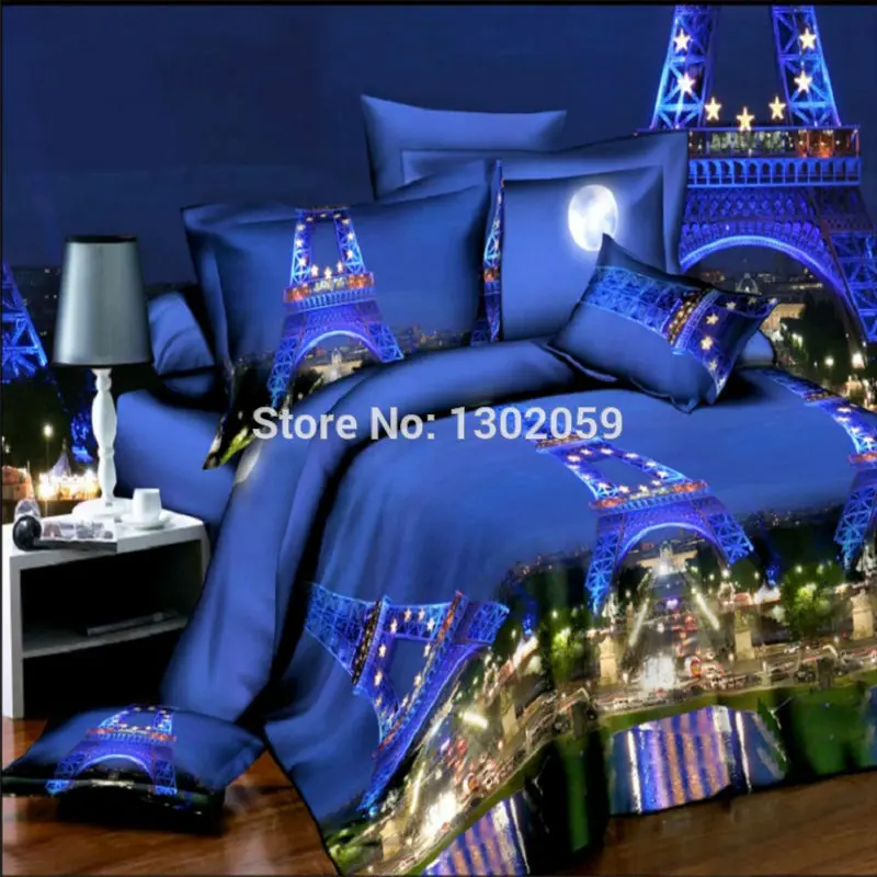 High Quality 3D Night View of Paris Total 4 Pcs Quilt Cover Bed sheet Pillowcase King Queen Bedding Set
High Quality 3D Night View of Paris Total 4 Pcs Quilt Cover Bed sheet Pillowcase King Queen Bedding Set