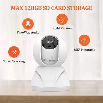 Wireless 1080P HD PTZ Security IP Camera IR Night Vision Indoor Home 2.4GHz Wi-Fi Webcam US/EU Plug Camcorder For IOS / Android
Wireless 1080P HD PTZ Security IP Camera IR Night Vision Indoor Home 2.4GHz Wi-Fi Webcam US/EU Plug Camcorder For IOS / Android
