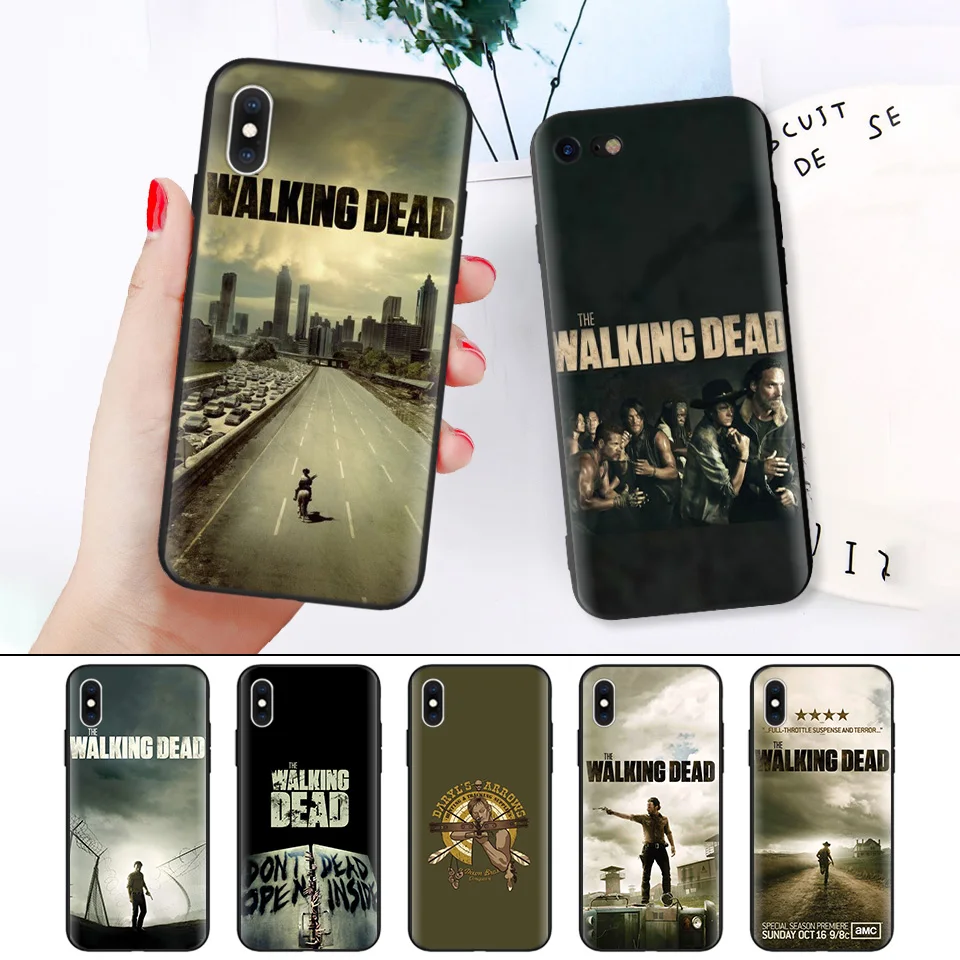 Black Rubber Soft Silicone Case Bag Cover for iPhone XS XR X 7 8 6 6S 5C 5E 5S 5 Plus Max Shell Fundas Coque The Walking Dead
Black Rubber Soft Silicone Case Bag Cover for iPhone XS XR X 7 8 6 6S 5C 5E 5S 5 Plus Max Shell Fundas Coque The Walking Dead