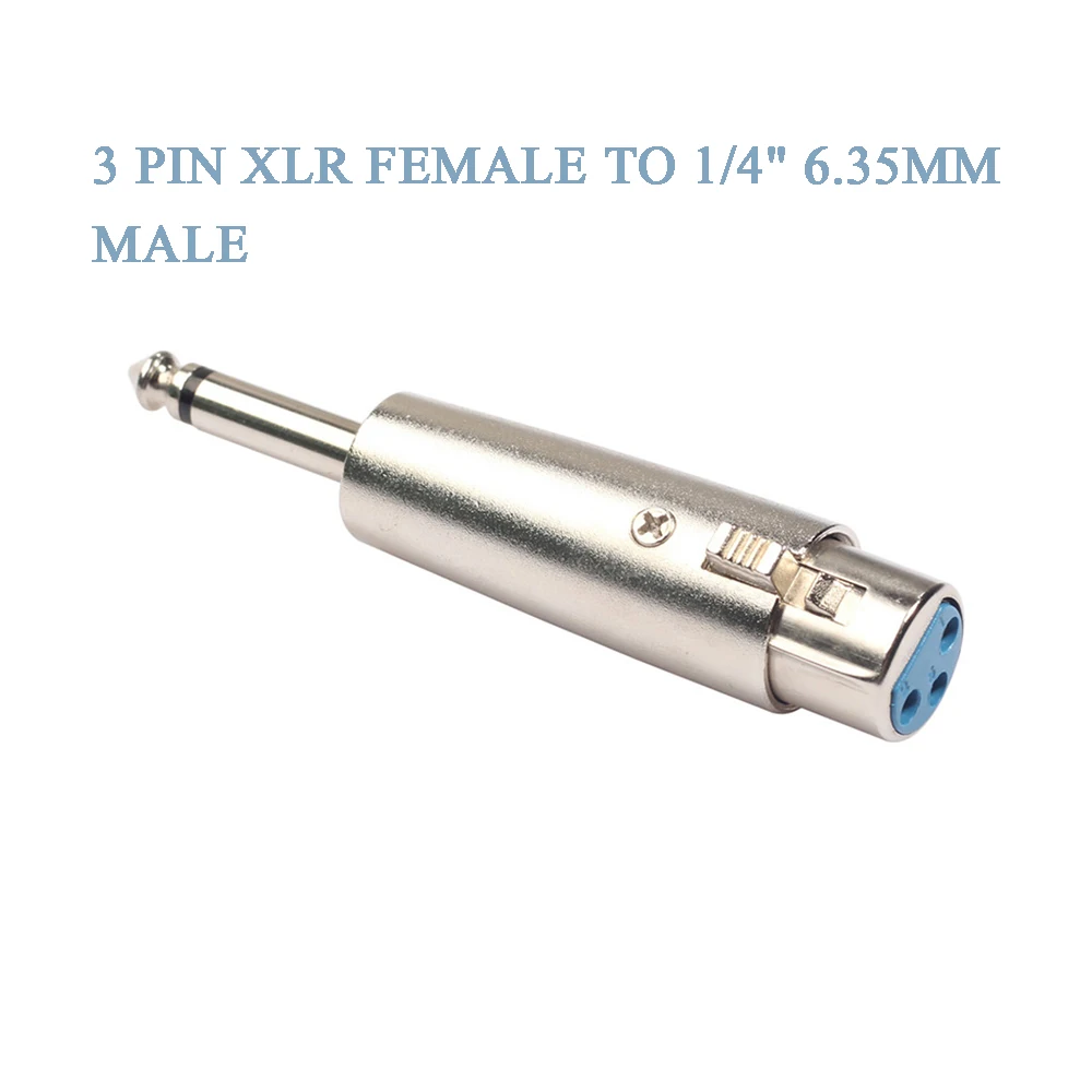 1pc XLR 3 Pin Female Jack to 1/4" 6.35mm Mono Male Plug Audio Adapter Connector Jack Lead Mic Microphone Audio Stereo Adapter
1pc XLR 3 Pin Female Jack to 1/4" 6.35mm Mono Male Plug Audio Adapter Connector Jack Lead Mic Microphone Audio Stereo Adapter