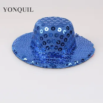 13cm sequin mini top hats good fascinator base wedding headwear girl party show hair accessories high quality 9 colors available 
13cm sequin mini top hats good fascinator base wedding headwear girl party show hair accessories high quality 9 colors available