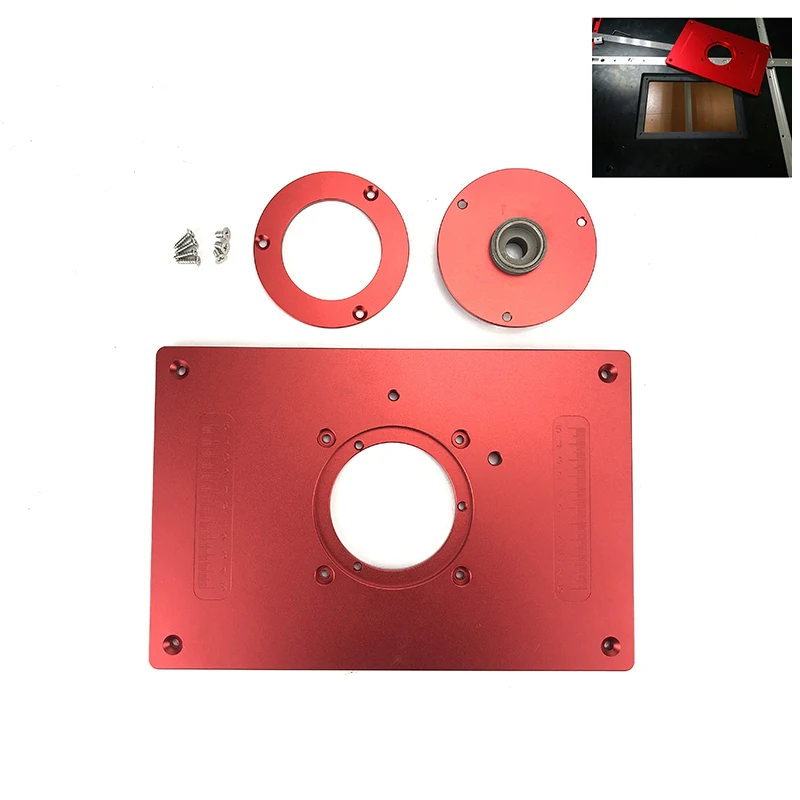 Milling Plunge Router Table Insert Plate Aluminum Router Insert Plate for Routers 200x300x10mm with Cover For DIY Woodworking
Milling Plunge Router Table Insert Plate Aluminum Router Insert Plate for Routers 200x300x10mm with Cover For DIY Woodworking