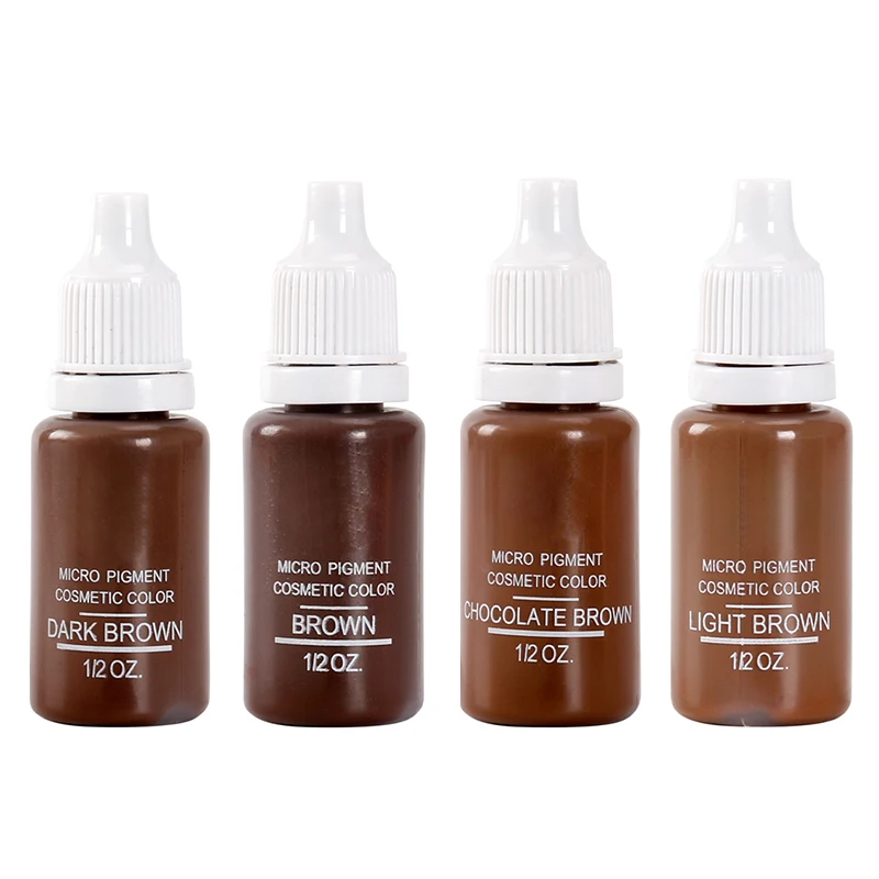 4 colors Permanent Makeup Micro pigments Set BTCH Tattoo Ink Cosmetic 15ml Kit For Tattoo Eyebrow Lip Make up Mixed color
4 colors Permanent Makeup Micro pigments Set BTCH Tattoo Ink Cosmetic 15ml Kit For Tattoo Eyebrow Lip Make up Mixed color