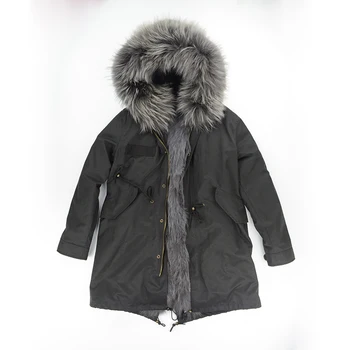 rf0163 Real Fur Parka Women Long Jacket New Real Fox Fur Liner Coat Thick Big Fox Fur Collar Hooded Coat Natural Fur Parka
rf0163 Real Fur Parka Women Long Jacket New Real Fox Fur Liner Coat Thick Big Fox Fur Collar Hooded Coat Natural Fur Parka