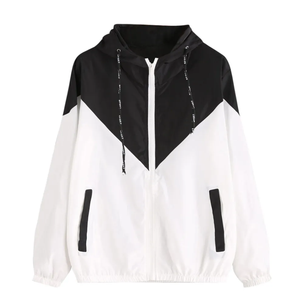 Women Long Sleeve Jacket Autumn Thin Patchwork Skinsuits Hooded Zipper Pockets Sport Coat Outdoor Hiking Riding Clothes A50
Women Long Sleeve Jacket Autumn Thin Patchwork Skinsuits Hooded Zipper Pockets Sport Coat Outdoor Hiking Riding Clothes A50