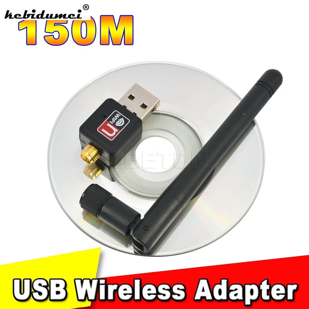 

150Mbps USB 2.0 WiFi Wireless Network Card 802.11 n/g/b 2dB 150M LAN Dongle MT7601 Adapter with Antenna for Apple Macbook Air