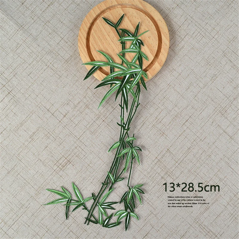 Large Exquisite Bamboo Patches Long Type Leaves Embroidery Iron On Patch for Clothing Sticker Beautiful Applique for Clothing
Large Exquisite Bamboo Patches Long Type Leaves Embroidery Iron On Patch for Clothing Sticker Beautiful Applique for Clothing