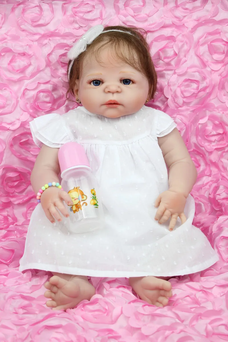 55cm Full Body Silicone Reborn Baby Girl Doll Toys Like Real 22inch Newborn Babies Princess Toddler Doll Birthday Gift Bathe Toy
55cm Full Body Silicone Reborn Baby Girl Doll Toys Like Real 22inch Newborn Babies Princess Toddler Doll Birthday Gift Bathe Toy