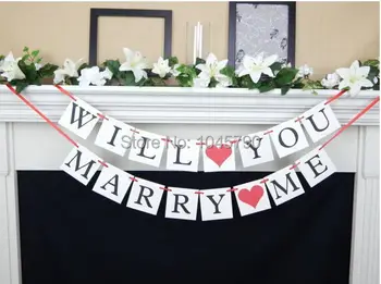 Free Shipping 1 X WILL YOU MARRY ME Banner Wedding Sign Photo Props Engagement Party Decoration Accessories
Free Shipping 1 X WILL YOU MARRY ME Banner Wedding Sign Photo Props Engagement Party Decoration Accessories
