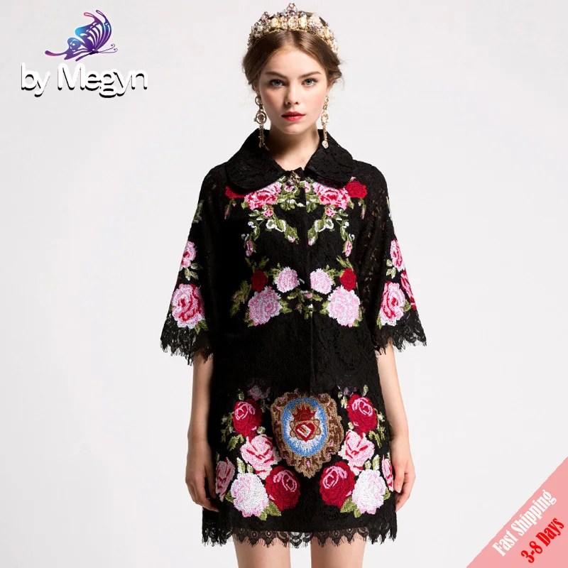 High Quality Runway Desginer Suit Sets New Fall Women's Vintage Black Lace Cross stitch embroidery Beading Tops+Skirt 2019
High Quality Runway Desginer Suit Sets New Fall Women's Vintage Black Lace Cross stitch embroidery Beading Tops+Skirt 2019