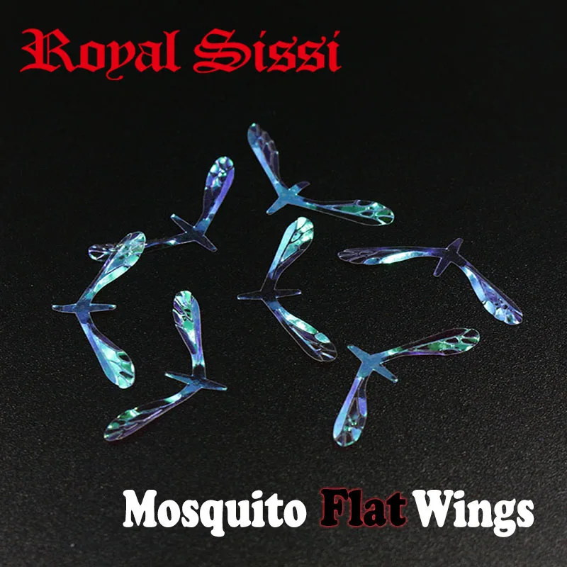 Royal Sissi 10pairs dry fly rainbow film bionic mosquito wings exquisite clear grains lifelike insect wing fly tying materials
Royal Sissi 10pairs dry fly rainbow film bionic mosquito wings exquisite clear grains lifelike insect wing fly tying materials