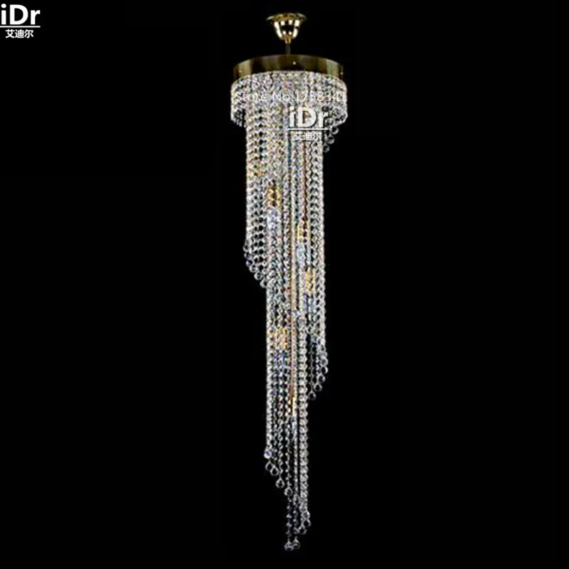 Circular staircase thermocline Villa Crystal Light house modern fashion European crystal lamp Long Chandeliers wwy-0467
Circular staircase thermocline Villa Crystal Light house modern fashion European crystal lamp Long Chandeliers wwy-0467