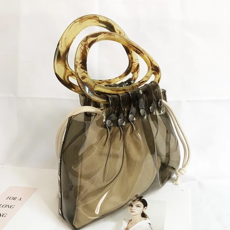 Sac Transparent Bag Women Luxury Handbags Women Bags Designer Brown Pvc Jelly Hand Bag Sac A Main Bolsos Mujer Composite Bag Kln
Sac Transparent Bag Women Luxury Handbags Women Bags Designer Brown Pvc Jelly Hand Bag Sac A Main Bolsos Mujer Composite Bag Kln