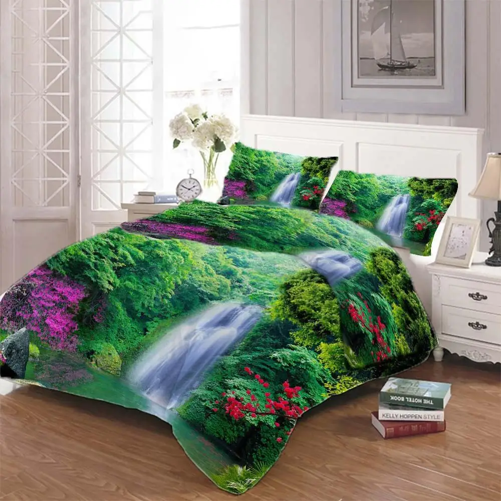 Green forest landscape Bedding Quilt Cover Duvet Cover Set Pillowcase Microfiber Soft Comforter Bedroom Single Queen King
Green forest landscape Bedding Quilt Cover Duvet Cover Set Pillowcase Microfiber Soft Comforter Bedroom Single Queen King