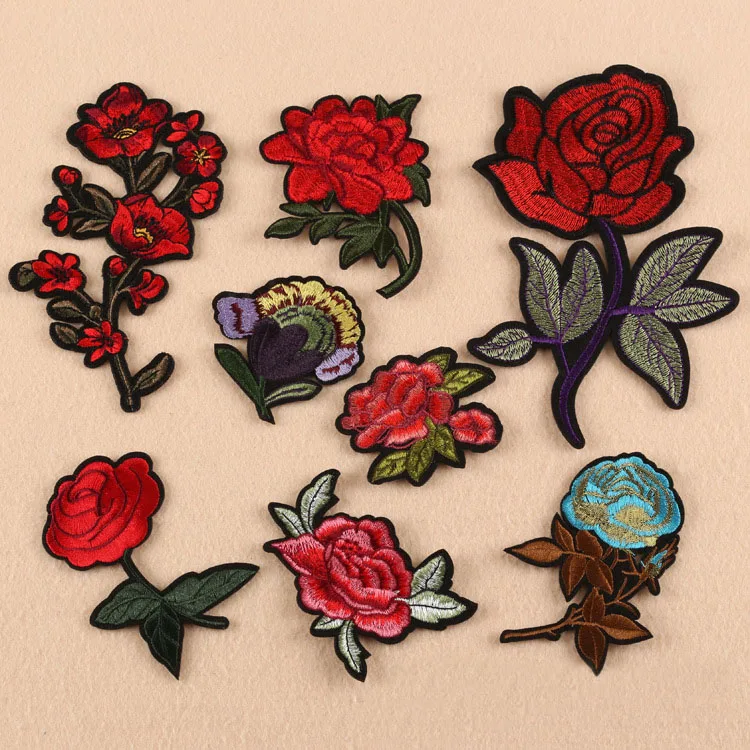 Rose Flowers Patches For Clothes Iron On Sew On Embroidered Fabric Badges Applique DIY Apparel Accessory
Rose Flowers Patches For Clothes Iron On Sew On Embroidered Fabric Badges Applique DIY Apparel Accessory