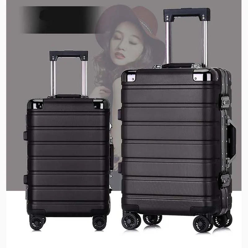 BeaSumore Ultralight business Aluminum frame Rolling Luggage Spinner 20 inch Cabin Suitcase Wheels Travel Bag Men Trolley
BeaSumore Ultralight business Aluminum frame Rolling Luggage Spinner 20 inch Cabin Suitcase Wheels Travel Bag Men Trolley