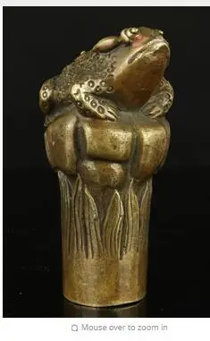 100% Pure Copper Brass Grandpa Good Lucky Old Collectible Handwork Carving BRASS Spittor Cane Head Walking Stick Gifts
100% Pure Copper Brass Grandpa Good Lucky Old Collectible Handwork Carving BRASS Spittor Cane Head Walking Stick Gifts