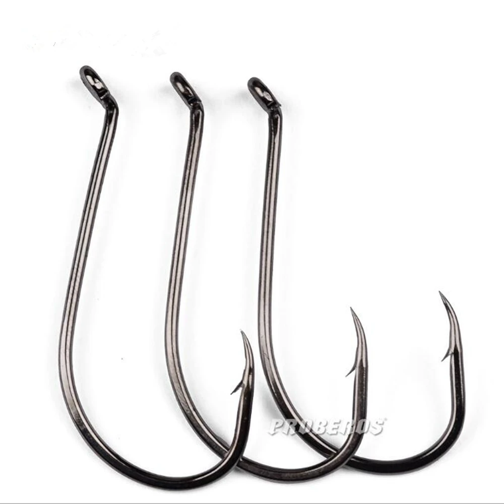 New 10 Pcs/lot Size 1/0#-8/0 High Carbon Steel Circle Barbed Fishing Hooks Freshwater Fish Hook Hole Strong Carp Fishing Gear
New 10 Pcs/lot Size 1/0#-8/0 High Carbon Steel Circle Barbed Fishing Hooks Freshwater Fish Hook Hole Strong Carp Fishing Gear