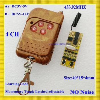 DC3V-5V Mini Remote Control Switch 3V 3.7V 4.5V 5V Micro 4CH Receiver Transmitter Small Size RX Momentary Toggle Latcged 433mhz
DC3V-5V Mini Remote Control Switch 3V 3.7V 4.5V 5V Micro 4CH Receiver Transmitter Small Size RX Momentary Toggle Latcged 433mhz