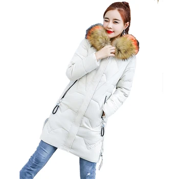 Winter Women Down Cotton Jacket Coat Female Thick Padded Cotton Coat Parka with Color Fur Hooded Ladies Slim Wadded Jacket F825
Winter Women Down Cotton Jacket Coat Female Thick Padded Cotton Coat Parka with Color Fur Hooded Ladies Slim Wadded Jacket F825